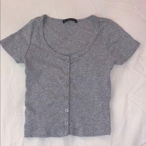 Gray Brandy Zelly Top